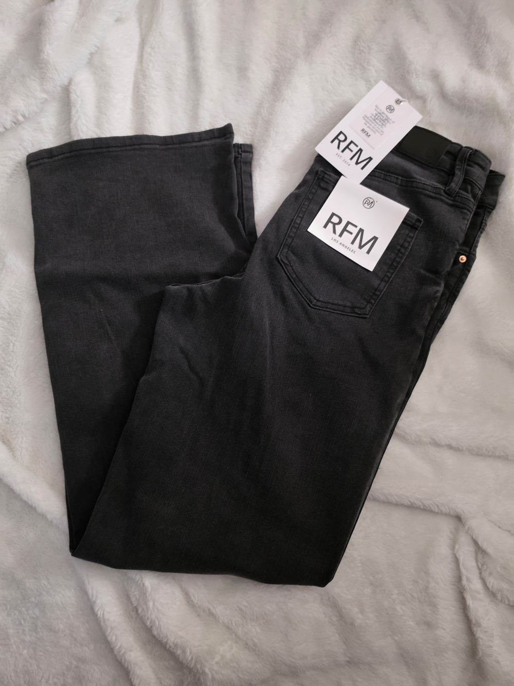 Chloe Black Denim Jeans - High-Rise Wide-Leg
